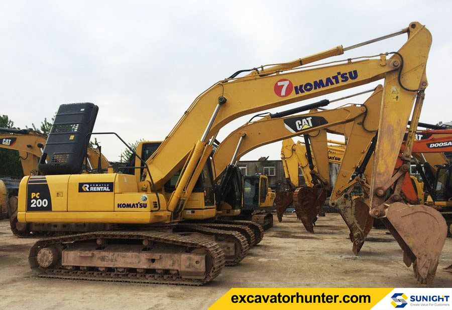 used komatsu excavator